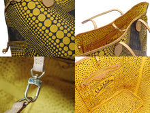 Load image into Gallery viewer, 極美品 LOUIS VUITTON ルイヴィトン トートバッグ モノグラム ネヴァーフルMM ヤヨイクサマ 草間彌生 M40685 イエロー 中古 4b008118
