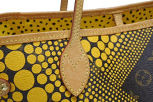 Load image into Gallery viewer, 極美品 LOUIS VUITTON ルイヴィトン トートバッグ モノグラム ネヴァーフルMM ヤヨイクサマ 草間彌生 M40685 イエロー 中古 4b008118