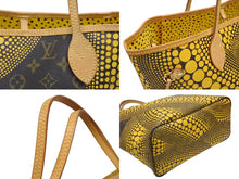 Load image into Gallery viewer, 極美品 LOUIS VUITTON ルイヴィトン トートバッグ モノグラム ネヴァーフルMM ヤヨイクサマ 草間彌生 M40685 イエロー 中古 4b008118