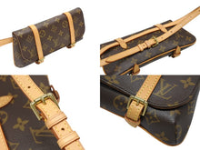 画像をギャラリービューアに読み込む, 極美品 LOUIS VUITTON ルイヴィトン ショルダーバッグ ウエストポーチ M51159 ポシェット マレル ブラウン ゴールド金具 中古 4b008120
