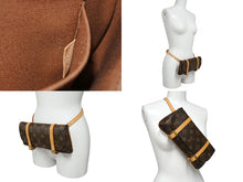 画像をギャラリービューアに読み込む, 極美品 LOUIS VUITTON ルイヴィトン ショルダーバッグ ウエストポーチ M51159 ポシェット マレル ブラウン ゴールド金具 中古 4b008120