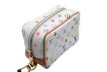 画像をギャラリービューアに読み込む, LOUIS VUITTON ルイヴィトン トゥルース ワピティ ポーチ M58033 モノグラム マルチカラー ホワイト 村上隆 美品 中古 4b008125