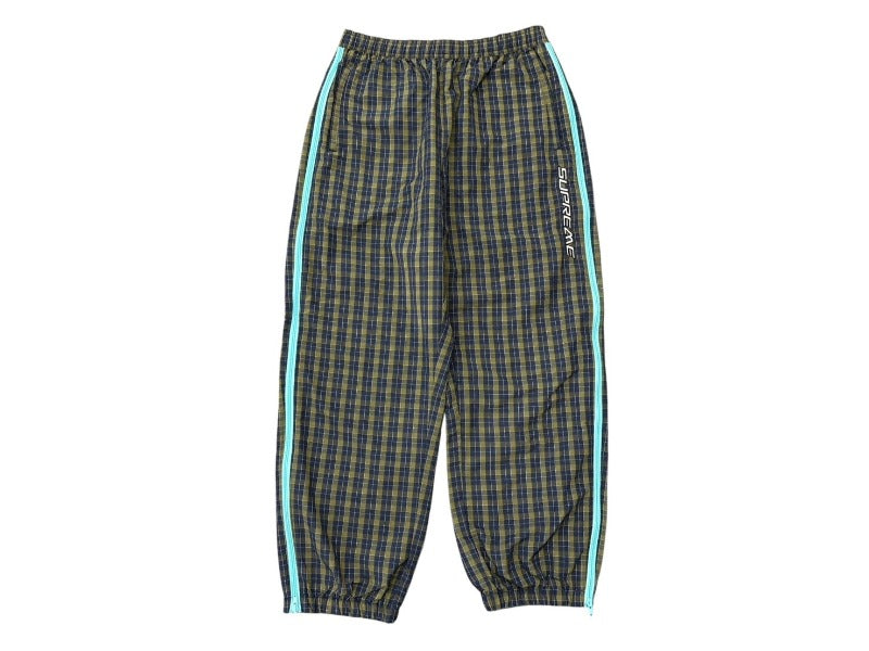新品未使用 Supreme シュプリーム Warm Up Pant プラッドウォームアップパンツ 25FW ネイビー イエロー ミニチェック柄 サイズM 4b008130