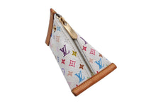 画像をギャラリービューアに読み込む, LOUIS VUITTON ルイヴィトン コインケース ベルランゴ モノグラム マルチカラー M58028 ホワイト ゴールド金具 美品 中古 4b008133