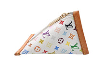 画像をギャラリービューアに読み込む, LOUIS VUITTON ルイヴィトン コインケース ベルランゴ モノグラム マルチカラー M58028 ホワイト ゴールド金具 美品 中古 4b008133