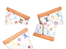 画像をギャラリービューアに読み込む, LOUIS VUITTON ルイヴィトン コインケース ベルランゴ モノグラム マルチカラー M58028 ホワイト ゴールド金具 美品 中古 4b008133