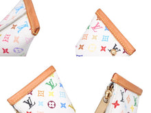 画像をギャラリービューアに読み込む, LOUIS VUITTON ルイヴィトン コインケース ベルランゴ モノグラム マルチカラー M58028 ホワイト ゴールド金具 美品 中古 4b008133