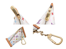 画像をギャラリービューアに読み込む, LOUIS VUITTON ルイヴィトン コインケース ベルランゴ モノグラム マルチカラー M58028 ホワイト ゴールド金具 美品 中古 4b008133