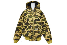 画像をギャラリービューアに読み込む, 極美品 A BATHING APE アベイシングエイプ × CARHARTT カーハート ACTIVE JACKET アクティブジャケット 中綿 ACE-04703 サイズM イエローカモ