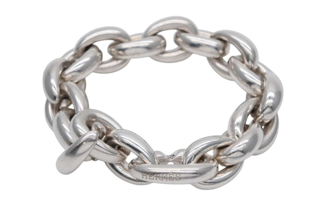 HERMES エルメス Acrobate GM Bracelet 18リンク アクロバットGM ブレスレット 重量約192.1g シルバー925 オーダー品 美品 中古 4a000086