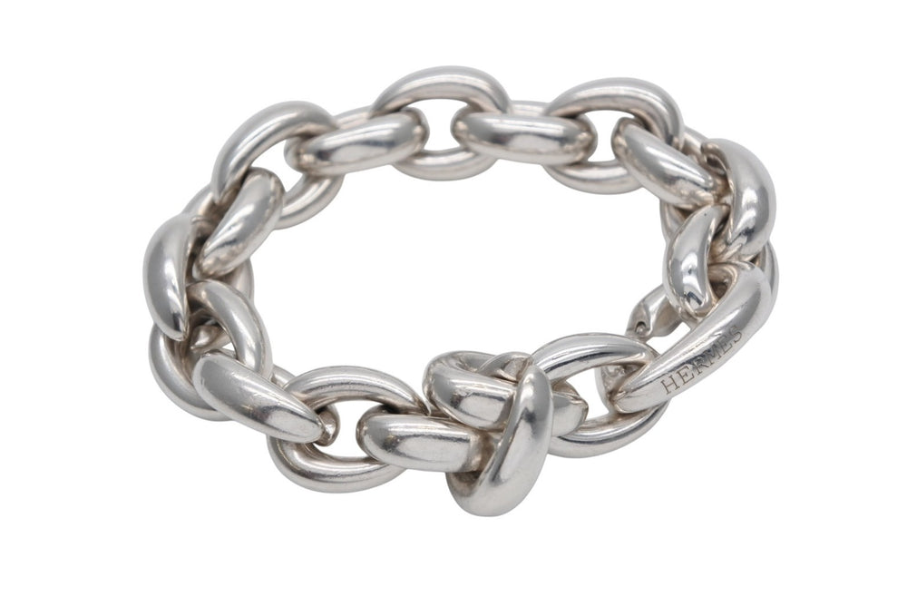 HERMES エルメス Acrobate GM Bracelet 18リンク アクロバットGM ブレスレット 重量約192.1g シルバー925 オーダー品 美品 中古 4a000086