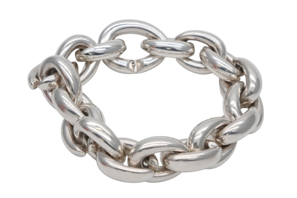 HERMES エルメス Acrobate GM Bracelet 18リンク アクロバットGM ブレスレット 重量約192.1g シルバー925 オーダー品 美品 中古 4a000086
