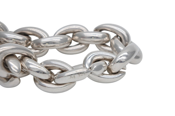 HERMES エルメス Acrobate GM Bracelet 18リンク アクロバットGM ブレスレット 重量約192.1g シルバー925 オーダー品 美品 中古 4a000086