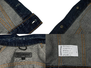 極美品 CHROME HEARTS クロムハーツ × LEVI'S リーバイス デニムジャケット フローラル クロスパッチ デニムジャケット サイズ10Y 中古 4b008137