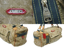 Load image into Gallery viewer, LOUIS VUITTON ルイヴィトン リス ボストンバッグ M95771 カーキ 村上隆 モノグラモフラージュ デニム 08AW 良品 中古 4b005762