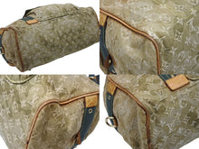 Load image into Gallery viewer, LOUIS VUITTON ルイヴィトン リス ボストンバッグ M95771 カーキ 村上隆 モノグラモフラージュ デニム 08AW 良品 中古 4b005762