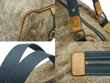 Load image into Gallery viewer, LOUIS VUITTON ルイヴィトン リス ボストンバッグ M95771 カーキ 村上隆 モノグラモフラージュ デニム 08AW 良品 中古 4b005762