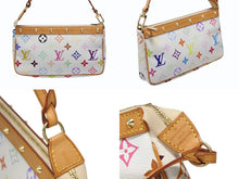 画像をギャラリービューアに読み込む, 極美品 LOUIS VUITTON ルイヴィトン ポシェット アクセソワール アクセサリーポーチ M92649 モノグラム マルチカラー 村上隆 中古 4b008139