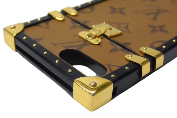 LOUIS VUITTON ルイ・ヴィトン スマホケース M64487 ブラウン モノグラムキャンバス プラスチック BC1137 美品 中古 4b000814