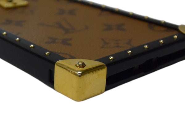 LOUIS VUITTON ルイ・ヴィトン スマホケース M64487 ブラウン モノグラムキャンバス プラスチック BC1137 美品 中古 4b000814