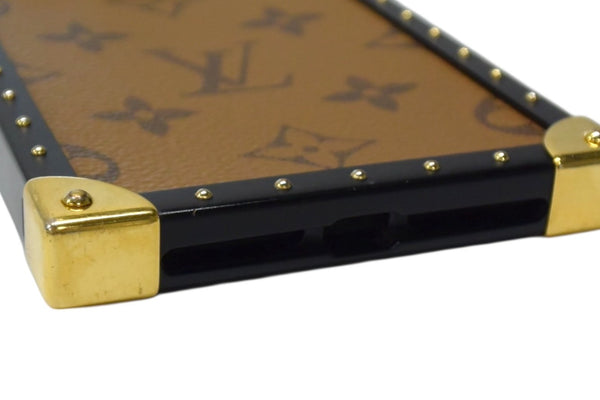 LOUIS VUITTON ルイ・ヴィトン スマホケース M64487 ブラウン モノグラムキャンバス プラスチック BC1137 美品 中古 4b000814