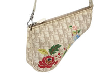 Load image into Gallery viewer, CHRISTIAN DIOR クリスチャンディオール サドルバッグ エンブロイダリー ガリアーノ期 ハンドバッグ ベージュ 良品 中古 4b008141