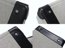 画像をギャラリービューアに読み込む, HERMES エルメス オータクロア40 カーゴ ハンドバッグ トワルアッシュ ヴォーエバーカーフ エクリュ ブラック Z刻印 2021年 SV金具 美品 中古 4b008142