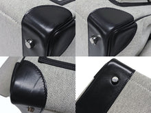 画像をギャラリービューアに読み込む, HERMES エルメス オータクロア40 カーゴ ハンドバッグ トワルアッシュ ヴォーエバーカーフ エクリュ ブラック Z刻印 2021年 SV金具 美品 中古 4b008142