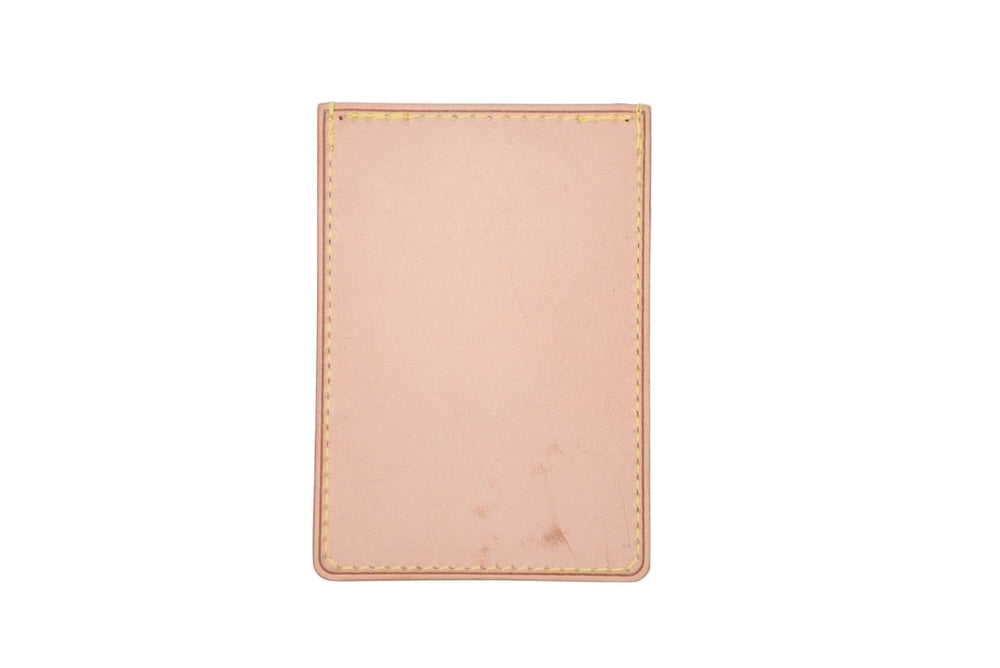 LOUISVUITTON × COMMEdesGARCONS ルイヴィトン コムデギャルソン ノベルティ レザーカードケース ブラウン ヌメ革 美品 中古 4b008145