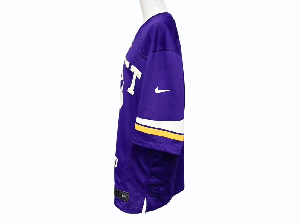 DIPSET HARLEMWORLD NFL NIKE Football Jersey Short Sleeve Shirt Rubber Print Purple Polyester Size M Good Condition Used 4b008146