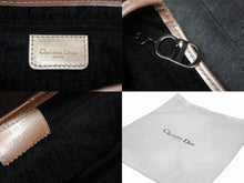 Load image into Gallery viewer, Christian Dior クリスチャンディオール デニム サドルバッグ ワンショルダーバッグ レザー グレー ピンク ジョンガリアーノ期 中古 美品 4b008149