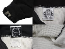 画像をギャラリービューアに読み込む, CHROME HEARTS クロムハーツ オールドモデル スクロールラベルロゴ プルオーバーフーディー パーカー サイズM ブラック 美品 中古 4b008150