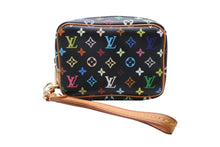 Load image into Gallery viewer, LOUIS VUITTON ルイヴィトン モノグラム マルチカラー ポシェットコスメティック M47355 ゴールド金具 ノワール ブラック 美品 中古 4b008155