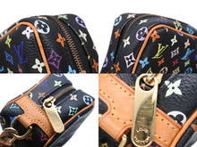 Load image into Gallery viewer, LOUIS VUITTON ルイヴィトン モノグラム マルチカラー ポシェットコスメティック M47355 ゴールド金具 ノワール ブラック 美品 中古 4b008155