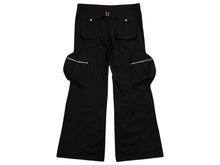 Load image into Gallery viewer, 新品未使用 FFFPOSTALSERVICE トリプルエフポスタルサービス 25SS FLARE CARGO V5 フレアカーゴパンツ サイズ38 ブラック 中古 4b008156