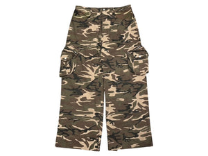 新品未使用 FFFPOSTALSERVICE ポスタルサービス Wide Back Zip Cargo Pants ワイドバック ジップカーゴパンツ サイズ38 カモフラ柄 中古 4b008168