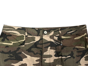 新品未使用 FFFPOSTALSERVICE ポスタルサービス Wide Back Zip Cargo Pants ワイドバック ジップカーゴパンツ サイズ38 カモフラ柄 中古 4b008168