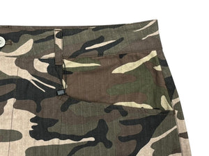 新品未使用 FFFPOSTALSERVICE ポスタルサービス Wide Back Zip Cargo Pants ワイドバック ジップカーゴパンツ サイズ38 カモフラ柄 中古 4b008168