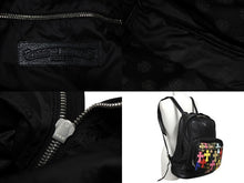 画像をギャラリービューアに読み込む, 極美品 CHROME HEARTS クロムハーツ 7TH GRADE マルチセメタリークロスパッチ レザーバックパック 22パッチ CHクロス装飾 中古 4b008169