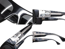 画像をギャラリービューアに読み込む, CHROME HEARTS クロムハーツ G-MONEY Ⅱ サングラス サイズ64□16-128 フレアニー装飾 アセテート シルバ−925 美品 中古 4b008181