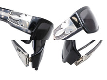 画像をギャラリービューアに読み込む, CHROME HEARTS クロムハーツ G-MONEY Ⅱ サングラス サイズ64□16-128 フレアニー装飾 アセテート シルバ−925 美品 中古 4b008181