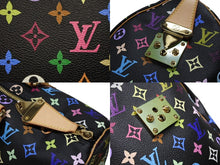 画像をギャラリービューアに読み込む, 新品同様 LOUIS VUITTON ルイヴィトン キーポル 45 ボストンバッグ M92640 モノグラム マルチカラー ブラック 村上隆 中古 4b008184