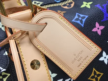 画像をギャラリービューアに読み込む, 新品同様 LOUIS VUITTON ルイヴィトン キーポル 45 ボストンバッグ M92640 モノグラム マルチカラー ブラック 村上隆 中古 4b008184