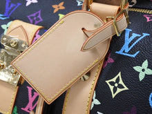 画像をギャラリービューアに読み込む, 新品同様 LOUIS VUITTON ルイヴィトン キーポル 45 ボストンバッグ M92640 モノグラム マルチカラー ブラック 村上隆 中古 4b008184