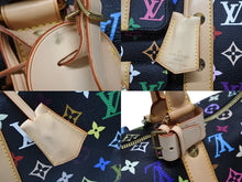 画像をギャラリービューアに読み込む, 新品同様 LOUIS VUITTON ルイヴィトン キーポル 45 ボストンバッグ M92640 モノグラム マルチカラー ブラック 村上隆 中古 4b008184