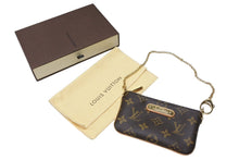 Load image into Gallery viewer, 新品未使用 LOUIS VUITTON ルイヴィトン ポーチ ミニバッグ チェーン M60095 ポシェットミラPM ブラウン ゴールド金具 中古 4b008188