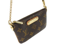 Load image into Gallery viewer, 新品未使用 LOUIS VUITTON ルイヴィトン ポーチ ミニバッグ チェーン M60095 ポシェットミラPM ブラウン ゴールド金具 中古 4b008188