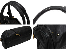 画像をギャラリービューアに読み込む, Chloe クロエ ハンドバッグ パディントン ワンショルダーバッグ ブラック レザー 7ESA02 ゴールド金具 美品 中古 4b008189