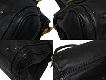 画像をギャラリービューアに読み込む, Chloe クロエ ハンドバッグ パディントン ワンショルダーバッグ ブラック レザー 7ESA02 ゴールド金具 美品 中古 4b008189