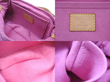 画像をギャラリービューアに読み込む, 極美品 LOUIS VUITTON ルイヴィトン ミニプリーティ ワンショルダーバッグ M95216 モノグラム デニム ピンク 中古 4b008191